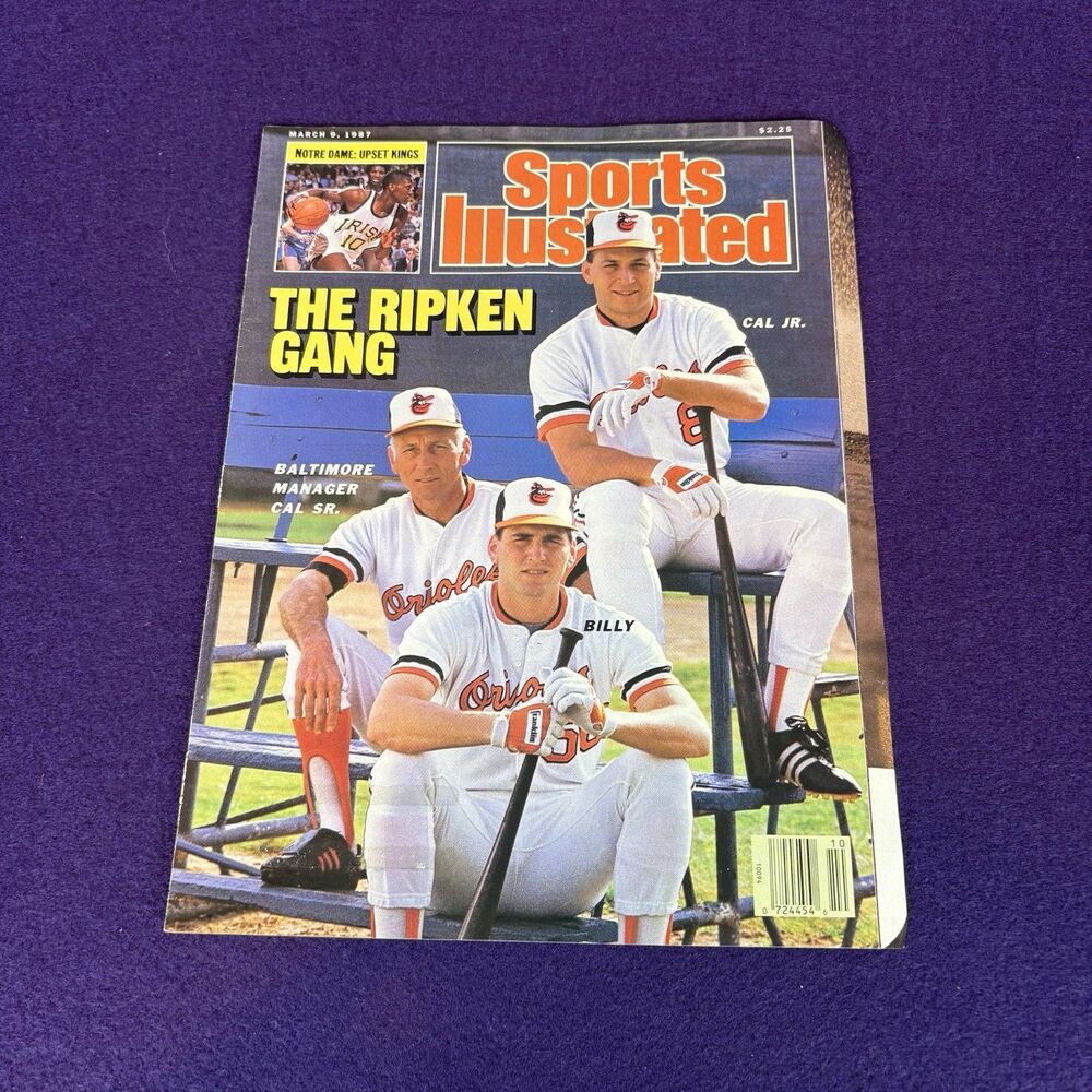 Sports Illustrated 1987 The Ripken Gang Cal Ripken Orioles MLB Magazine Cover